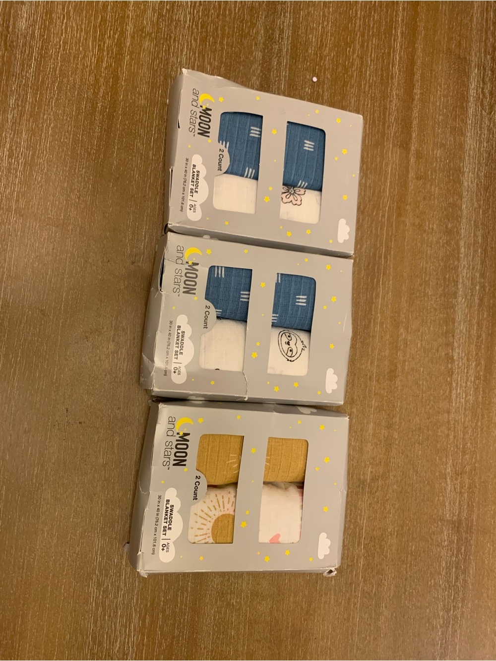 3 packs of Baby Swaddle blanket